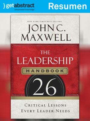 cover image of El manual de liderazgo (resumen)
